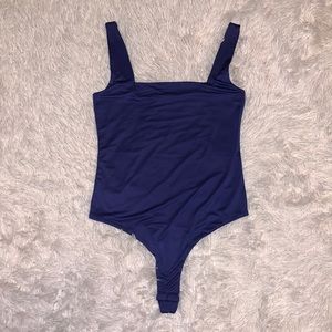 Mind Code Navy sheen bodysuit